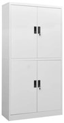 vidaXL Armário de escritório 90x40x180 cm aço cinzento-claro