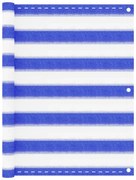 Tela de varanda 75x500 cm PEAD azul e branco