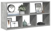 vidaXL Prateleira de parede 100x25x50 cm deriv. madeira cinza cimento