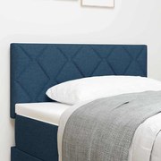 vidaXL Cabeceira com Design de Blocos de Diamante Azul 90 cm em Tecido