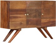 vidaXL Aparador em madeira recuperada maciça 110x30x75 cm castanho