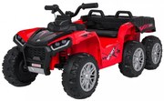 Moto 4 elétrica para crianças 12V 4x4 Sport TX ATV, Rodas Espuma EVA, assento couro ecológico Vermelha