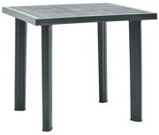 vidaXL Mesa de jardim 80x75x72 cm plástico verde