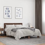vidaXL Estrutura de cama 140x200cm derivados madeira/metal