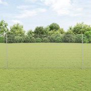 Cerca de Fio Soldado com 44 Postes U Prata 1.4x50 m Aço
