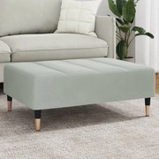 vidaXL Apoio de pés 77x55x31 cm veludo cinzento-claro