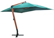 vidaXL Guarda-sol flutuante Melia 300 x 400 cm verde