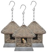Casas para pássaros 3 pcs vime