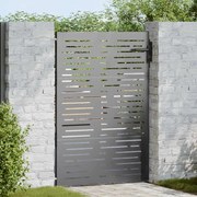 vidaXL Portão de Jardim Preto 105 x 125 cm Aço com Revestimento em Pó