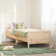 vidaXL Cama extensível para crianças Castanho 80 x 130 / 165 / 200 cm