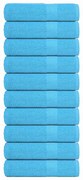 vidaXL Toalhas de banho FROGN 10 pcs 100x150cm 360 g/m² turquesa