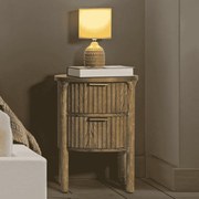 MESA DE CABECEIRA GOTHENBURG 38X34,5X52 CM CASTANHO