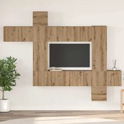 vidaXL Conjunto de móvel de TV 10 pcs carvalho artisiano