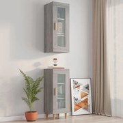 vidaXL Armário de parede suspenso 34,5x34x90 cm sonoma cinza