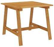 vidaXL Mesa de jantar para jardim 88x88x74 cm madeira de acácia maciça