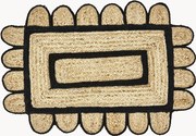 Tapete de entrada em juta artesanal Denta