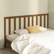 vidaXL Cabeceira de cama 186x4x100 cm pinho maciço castanho mel