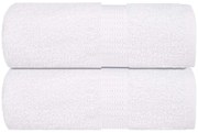 vidaXL Toalhas de bidé FROGN 2 pcs 30x50 cm 360 g/m² branco