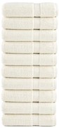 vidaXL Toalhas de banho premium SOLUND 10 pcs 70x140 cm 600 gsm creme
