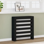 vidaXL Cobertura de radiador 78x20x82 cm derivados de madeira preto