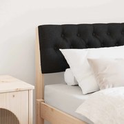 vidaXL Cabeceira estofada Preto 80 cm Madeira de Pinheiro Sólida