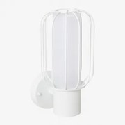 Candeeiro De Parede Exterior Arveta De Aço Inox Branco - Sklum