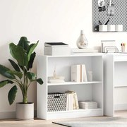 vidaXL Estante 80x24x75 contraplacado branco