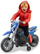 Mota elétrica infantil a bateria Power Bike 6V Azul