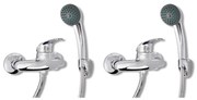 vidaXL Chuveiros misturadores 2 pcs