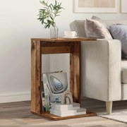 vidaXL Mesa Lateral Madeira antiga 40 x 38 x 62,5 cm