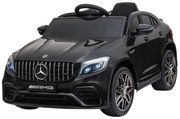 HOMCOM Carro Elétrico Mercedes AMG 12V para Crianças de 3-5 Anos com Controle Remoto Música Luzes Abertura da Porta 115x70x55cm Preto