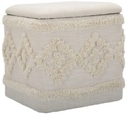 RECIPIENTE PUFF QUADRADO DAMASCO CM 40X40X40