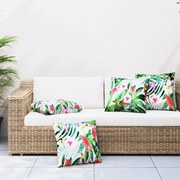 vidaXL Almofadas decorativas 4 pcs 50x50 cm tecido multicor
