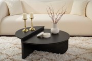 Mesa de Centro Orion – Preto Madeira – 90x30x60 cm e 85x35x30 cm