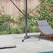 vidaXL Base para chapéu de sol Prateado 23 x 14 x 6 cm