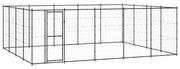 vidaXL Canil de exterior 24,2 m² aço