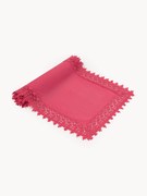 Corredor de mesa com acabamento em renda Flavia