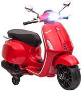 AIYAPLAY Moto Elétrica para Crianças de 3-6 Anos com Licença Vespa Mot