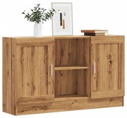 vidaXL Aparador 120x30,5x70 cm derivados de madeira carvalho artisiano