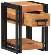 vidaXL Armário de Cabeceira com gaveta Castanho 30 x 30 x 40 cm