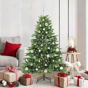 vidaXL Árvore de Natal Artificial com 150 LEDs Verde 150 cm PE e PVC