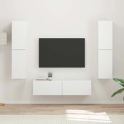 vidaXL Conjunto de móvel de TV 6 pcs Branco Madeira processada
