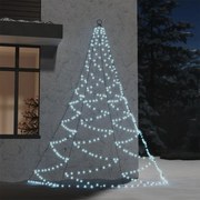 vidaXL Árvore de Natal parede 260 luzes LED 3 m int/ext branco frio