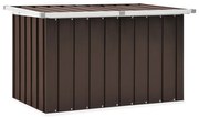 Caixa de arrumação para jardim 109x67x65 cm castanho
