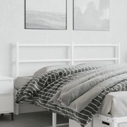vidaXL Cabeceira de cama 160 cm metal branco