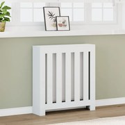 vidaXL Cobertura de radiador 78x20x82 cm derivados de madeira branco