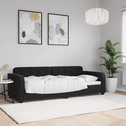 vidaXL Sofá-cama 80x200 cm veludo preto