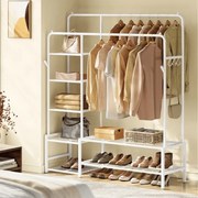 Guarda roupa aberto com 7 prateleiras 45 x 115,8 x 172,8 cm branco