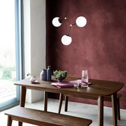 Candeeiro de Teto Damar – Preto e Branco – 55 x 15 cm