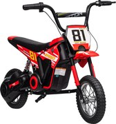 AIYAPLAY Mota Elétrica para Crianças 24V com Motor 250W Velocidade de 6-16km/h Rodas de 30,5 cm para Crianças de 8-12 Anos Vermelho | Aosom Portugal